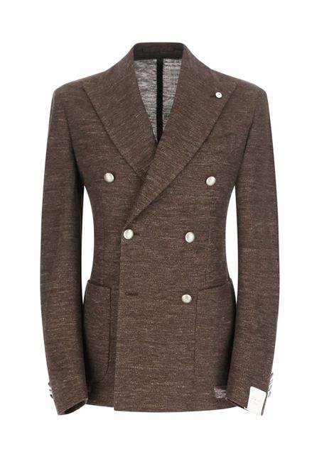 Giacca LBM 1911 uomo 2813 55209 testa di moro Tom doppiopetto jersey L.B.M. 1911 | Giacche | 2813552096